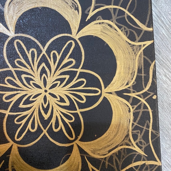 LARGE 4 piece shade shifting angry mandalas gold - Picture 3 of 5